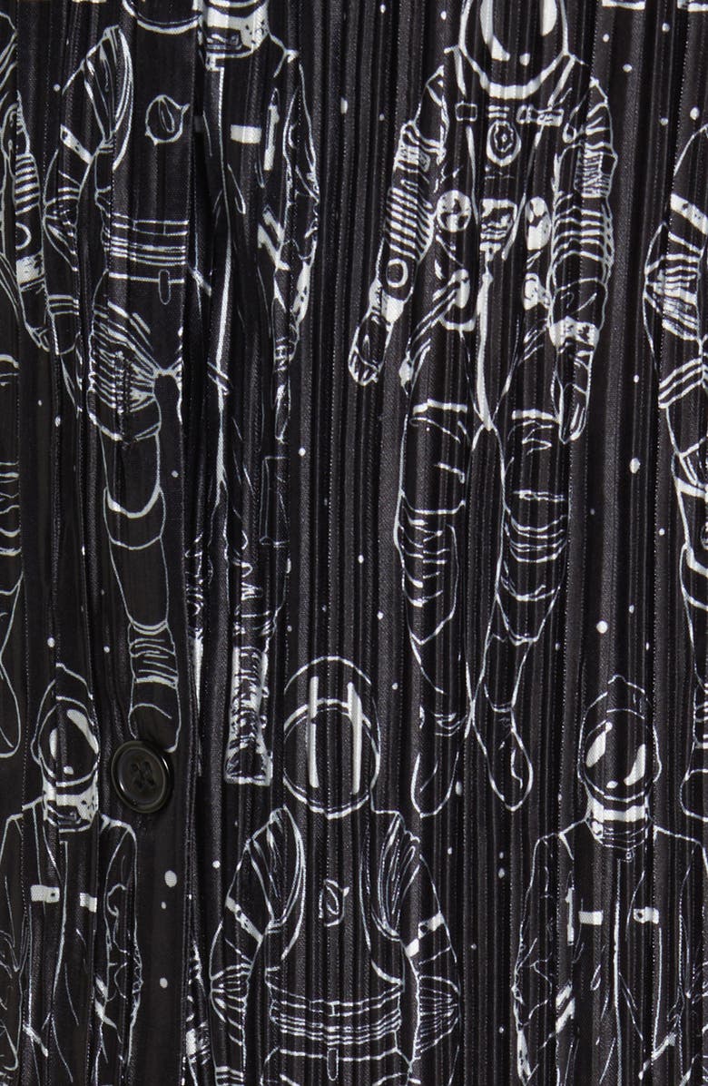 Dressed in Lala Interstellar Astronauts Long Sleeve Plissé Top & High Waist Pants, Alternate, color, Interstellar Astronauts