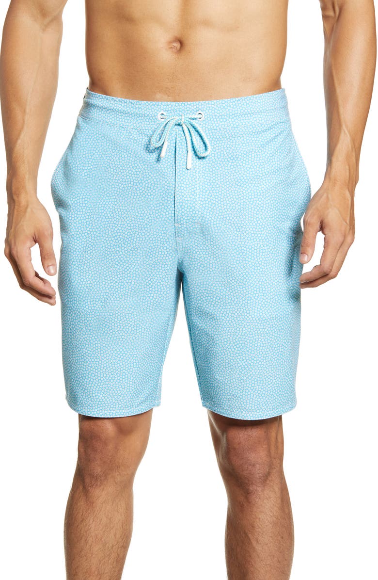 johnnie-O Crossbow Floral Swim Trunks, Main, color, 