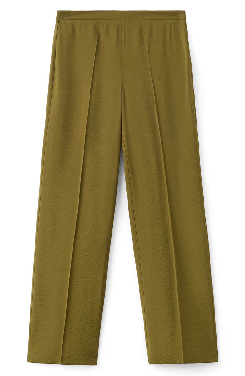 MANGO Mid Rise Straight Leg Pants, Alternate, color, Green