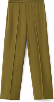 MANGO Mid Rise Straight Leg Pants