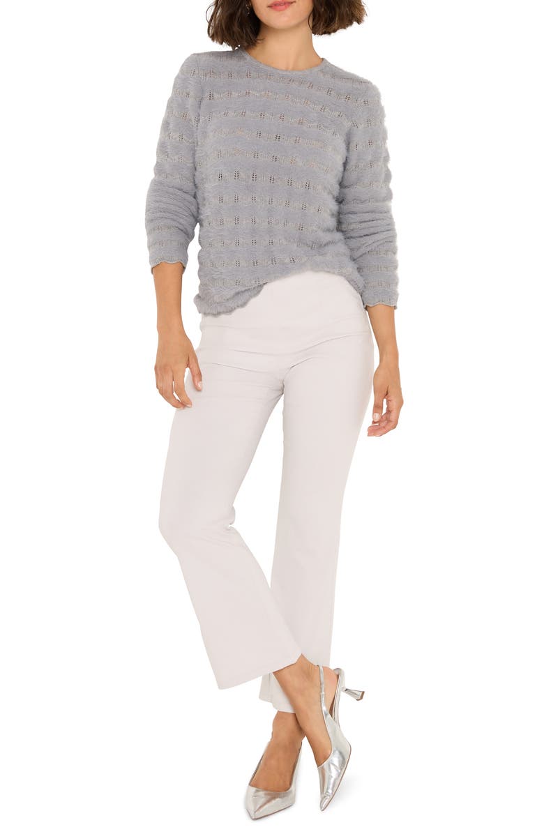 NIC+ZOE Cozy Waves Sweater, Alternate, color, Shark Grey