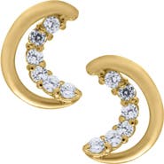 Mignonette 14k Gold Half Moon Earrings