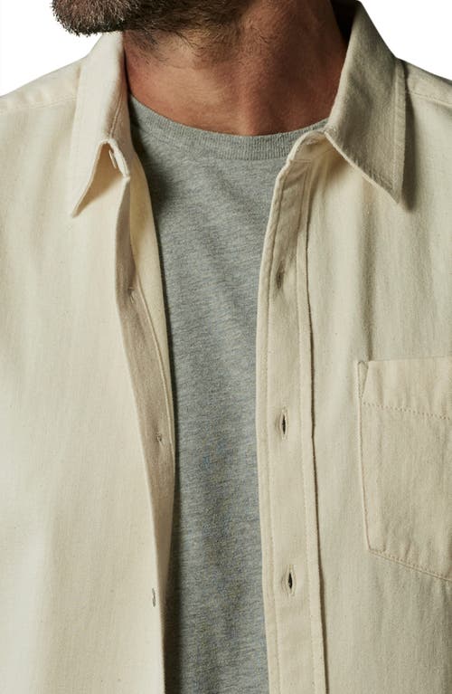 The Normal Brand Denim Button-up Shirt In Ecru