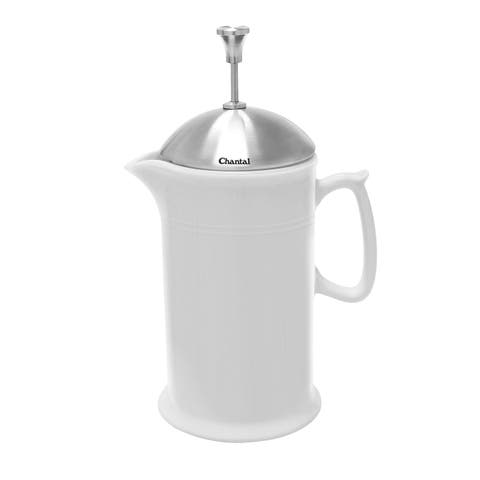 28 ounce Ceramic French Press with Stainless Plunger