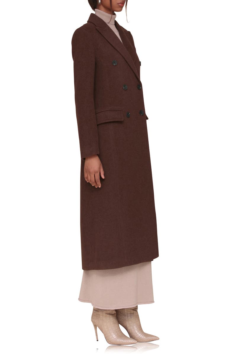 Avec Les Filles Hourglass Double Breasted Coat, Alternate, color, 