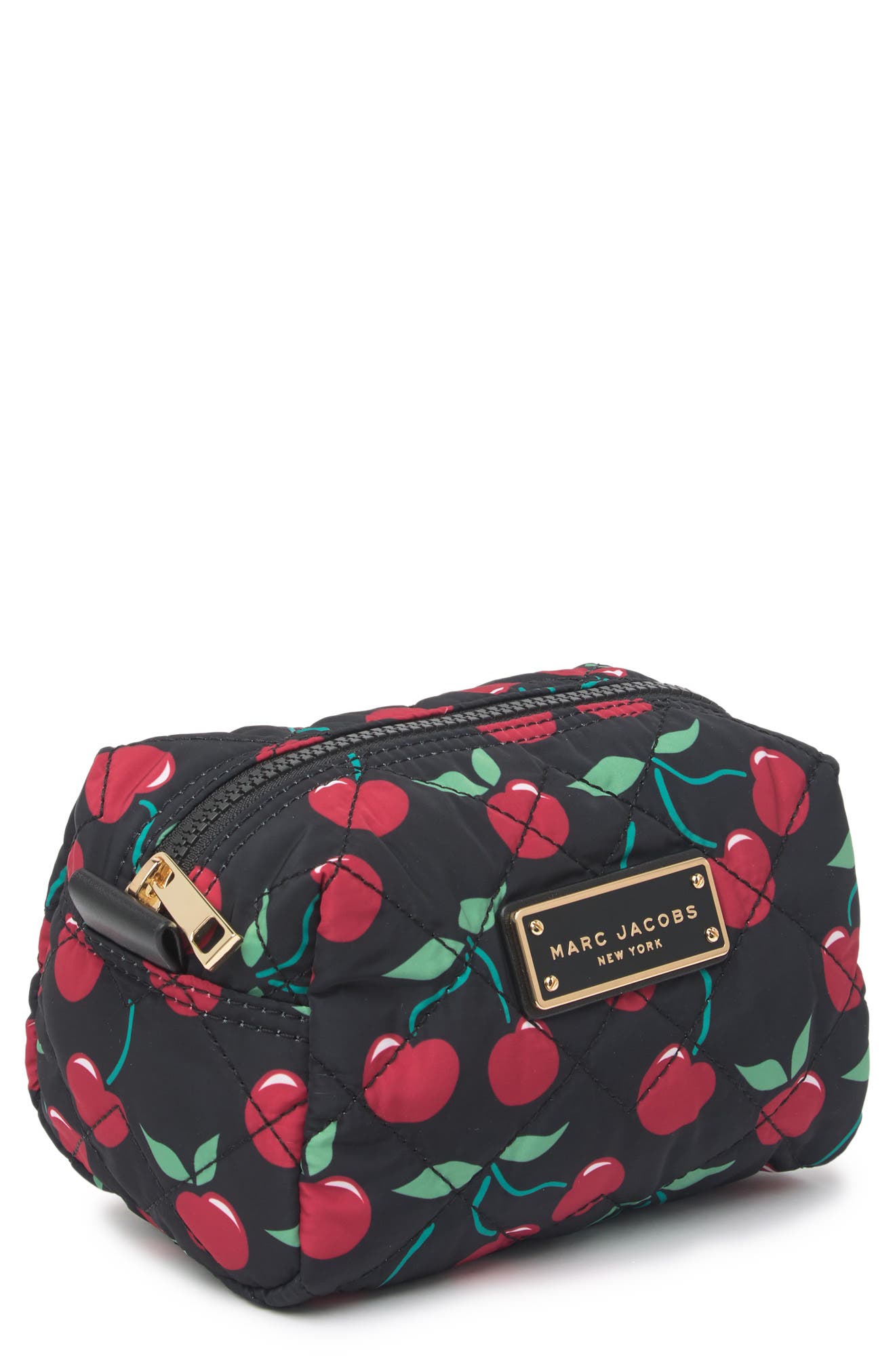 Marc Jacobs Quilted Large Printed Cosmetic Case, Alternate, color, 
