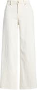 1822 Denim Raw Hem Wide Leg Jeans