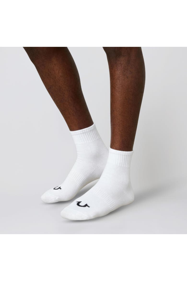 Mens Socks Ankle Socks for Men 6 & 12 Pairs Quarter Premium Athletic Shoe Size 8-12, Alternate, color, White