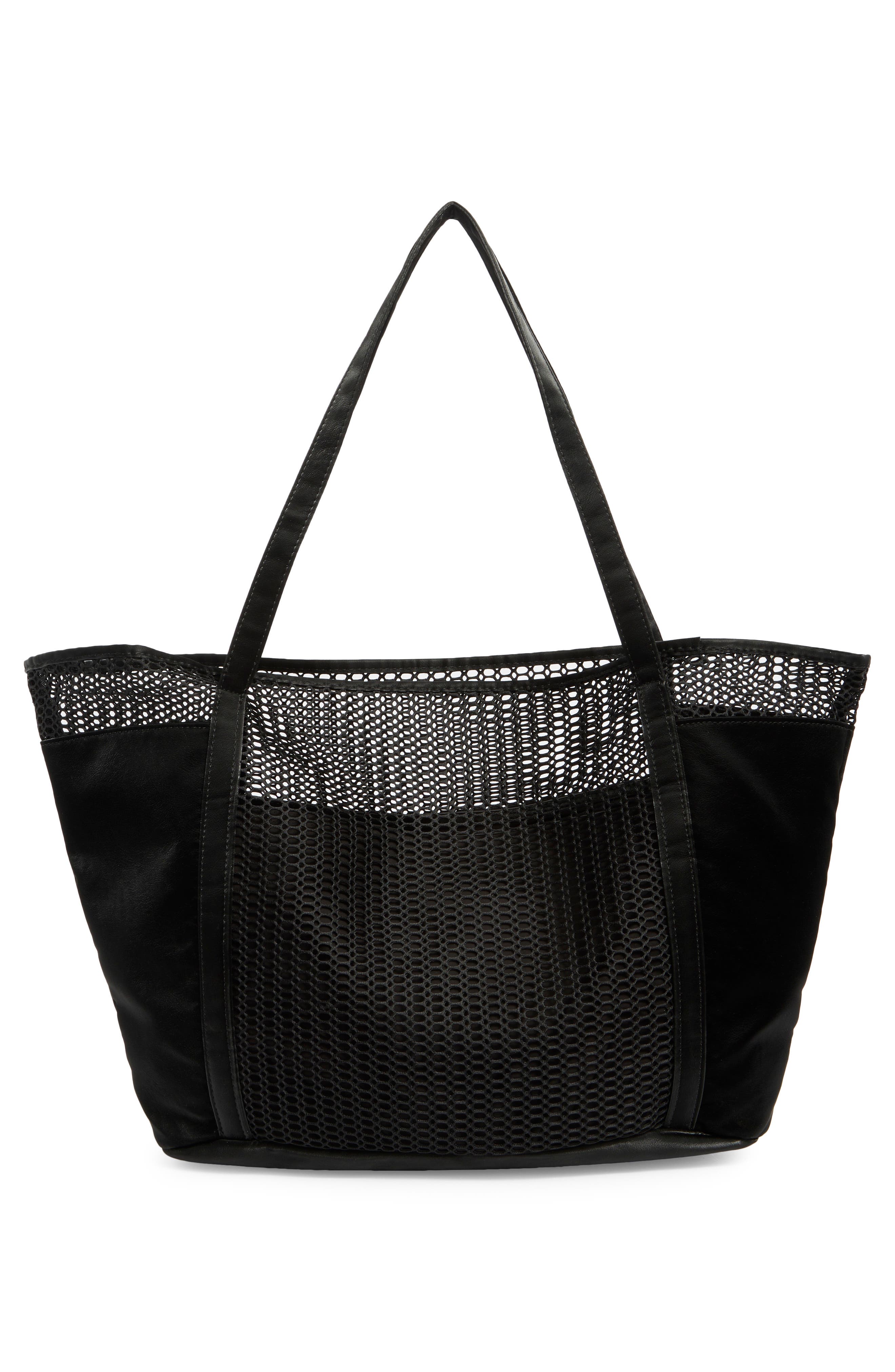Sam Edelman Kyla Mesh Tote, Alternate, color, Black