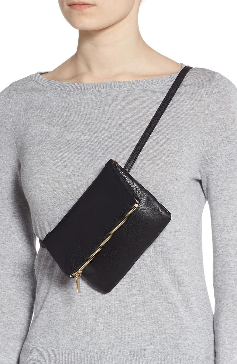 Sole Society Cassie Faux Leather Belt Bag, Alternate, color,
