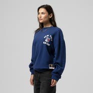 Mitchell & Ness Women's Mitchell & Ness Blue New York Rangers Vintage Crewneck Sweatshirt