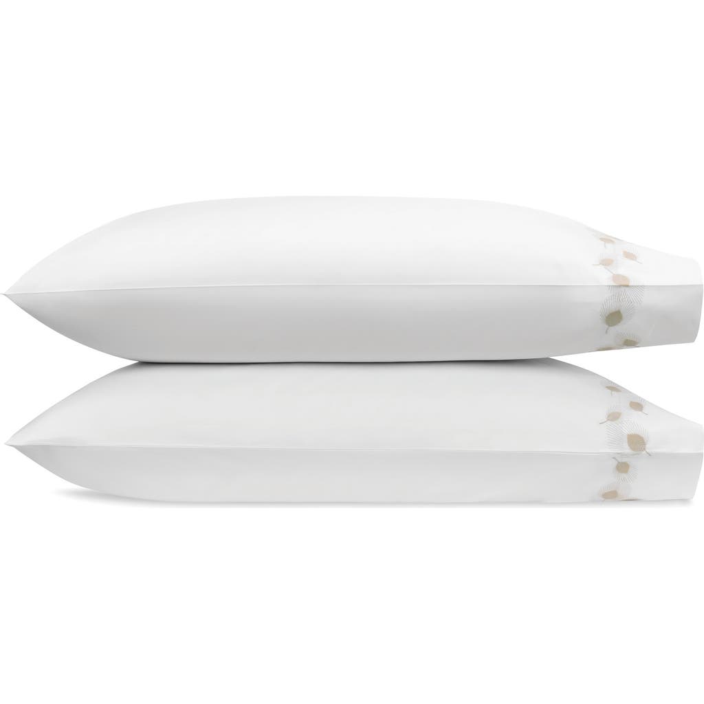 Matouk Feather Cotton King Pillowcase, Pair