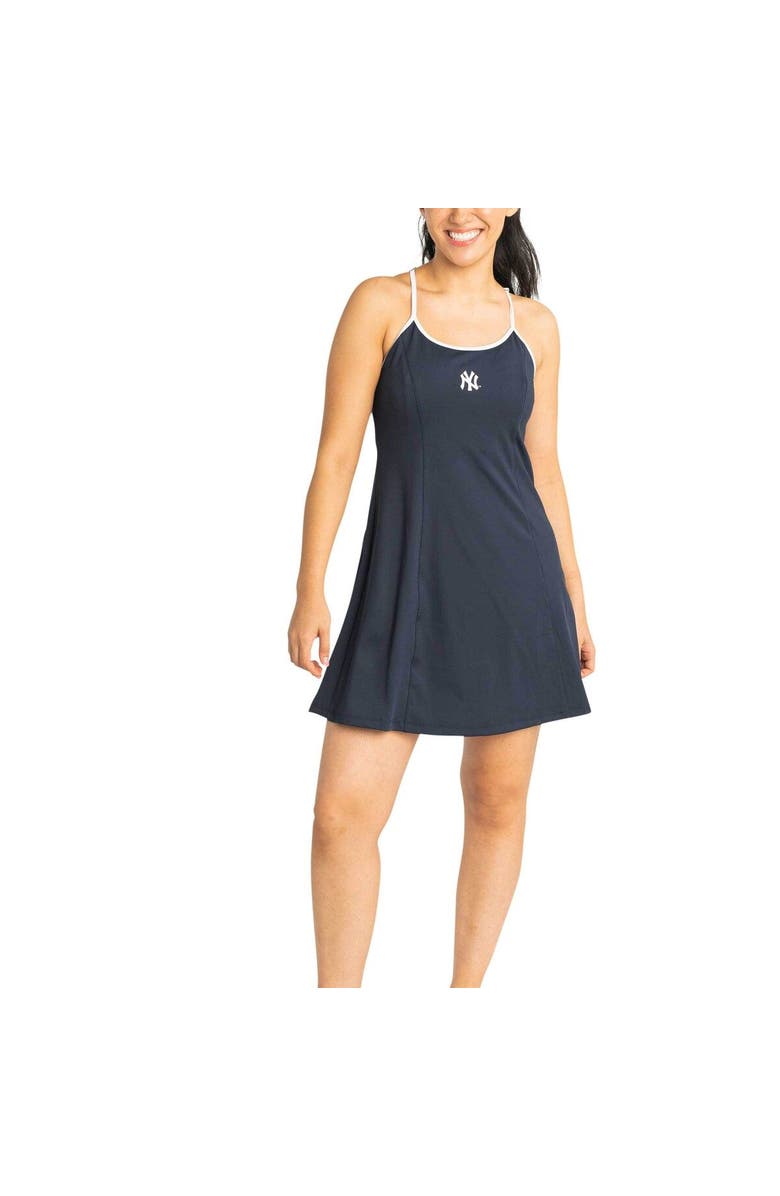 LUSSO Women's Lusso  Navy New York Yankees Nakita Strappy Scoop Neck Dress, Alternate, color, 