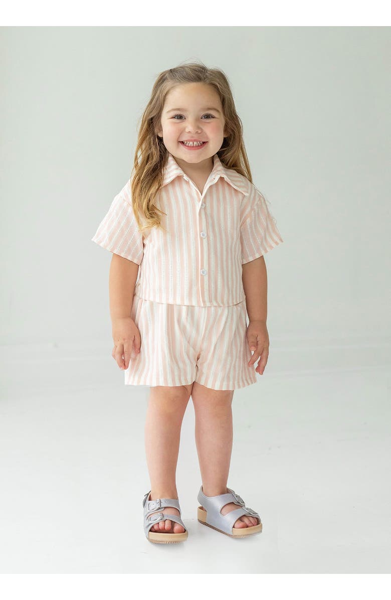 Mabel + Honey Catalina Two Piece Short Set, Alternate, color, Pink