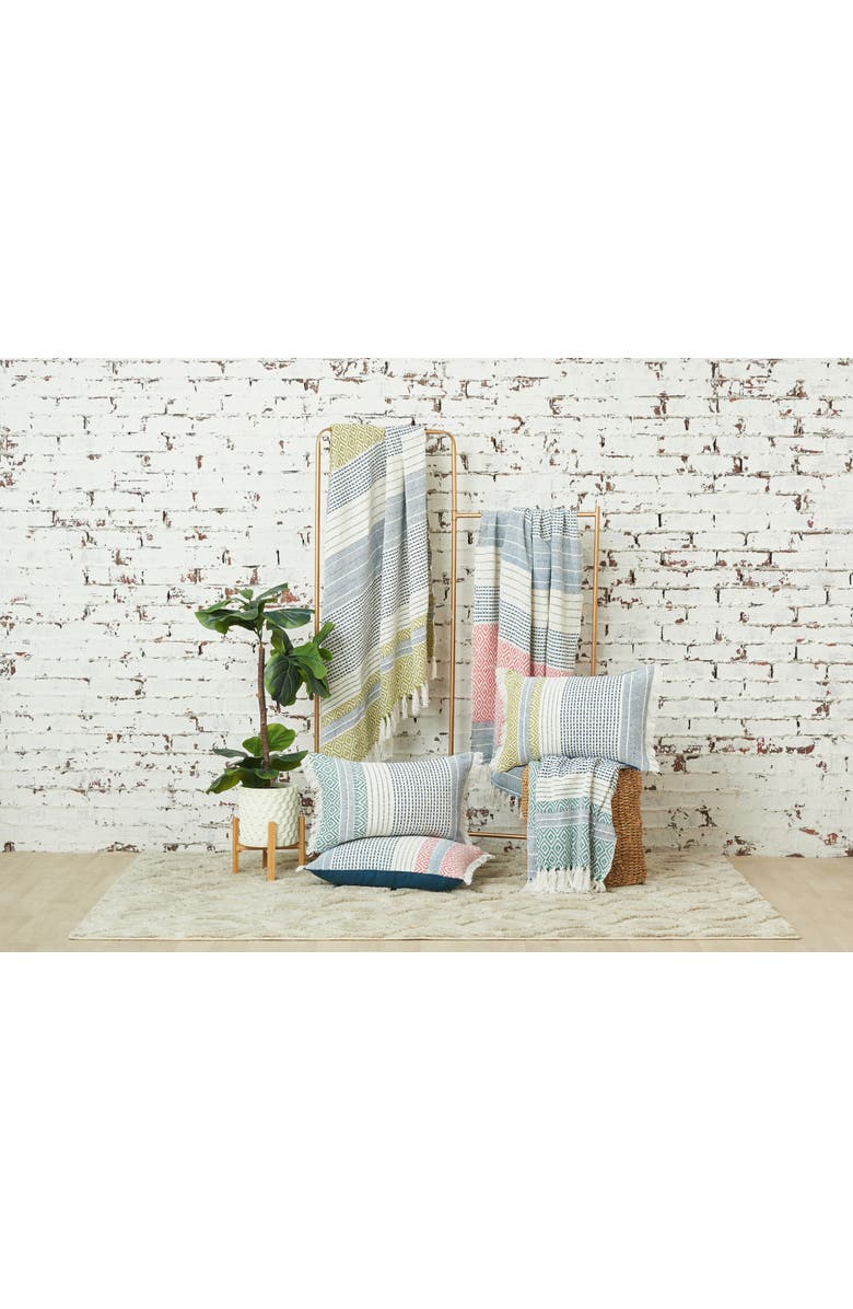 carol & frank Berkley Citron 50" x 60" Throw Blanket, Alternate, color, Green