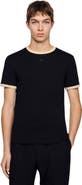 SANDRO Two-tone patch T-shirt