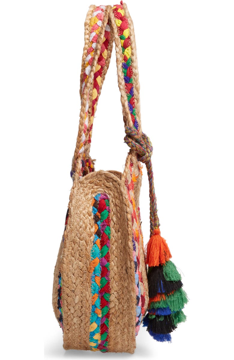 Steve Madden Balzie Woven Circle Tote, Alternate, color,