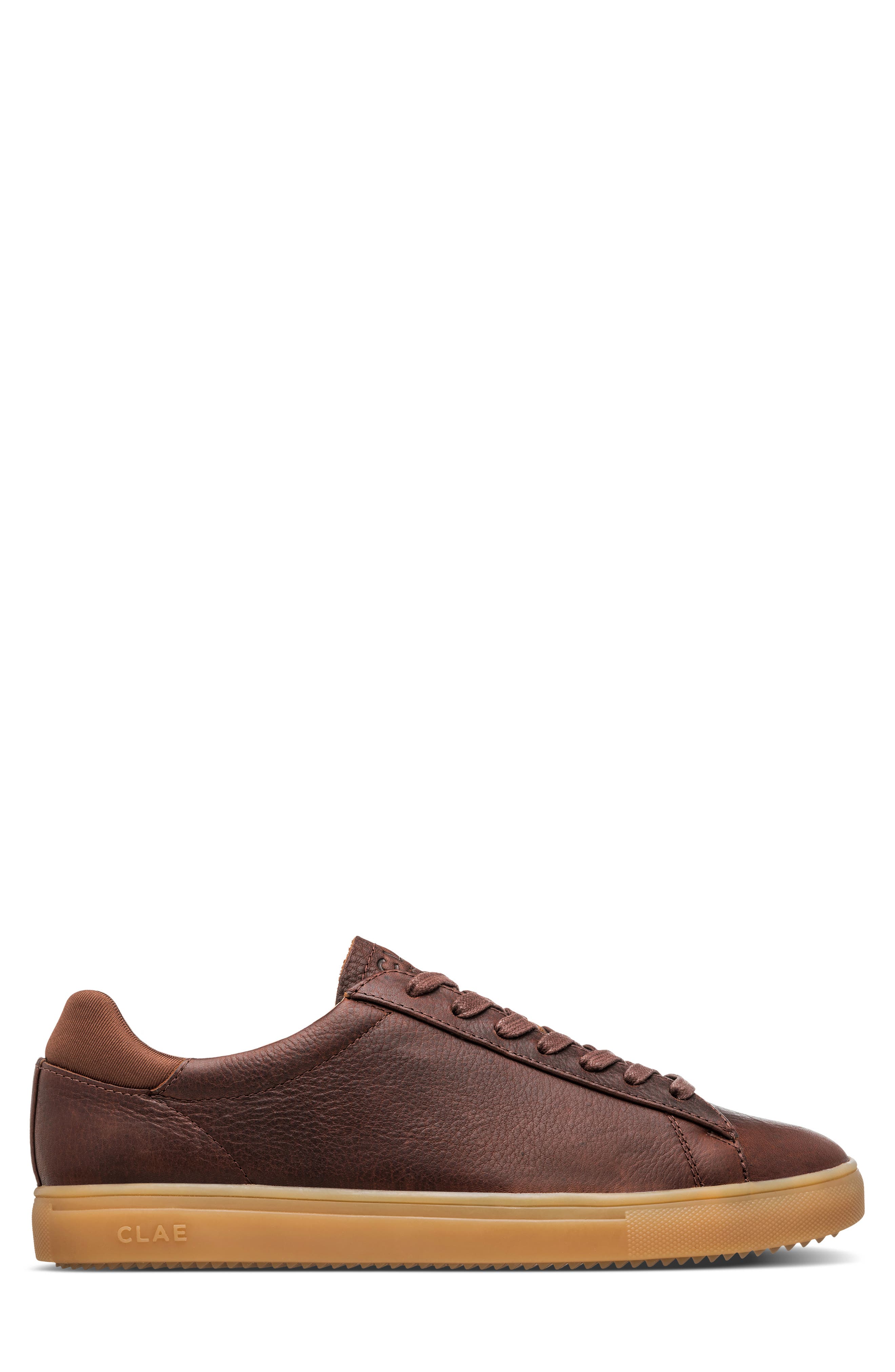 CLAE Bradley Sneaker, Alternate, color, Cocoa Leather Light Gum
