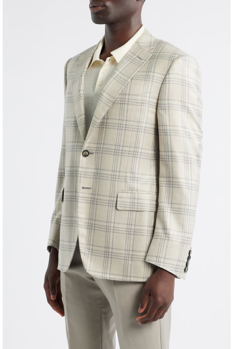 Siena Regular Fit Silk & Cashmere Sport Coat, Alternate, color, BEIGE
