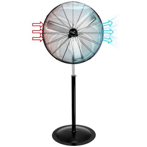 30 Inch Industrial Heavy Duty Pedestal Oscillating Metal Stand Fan