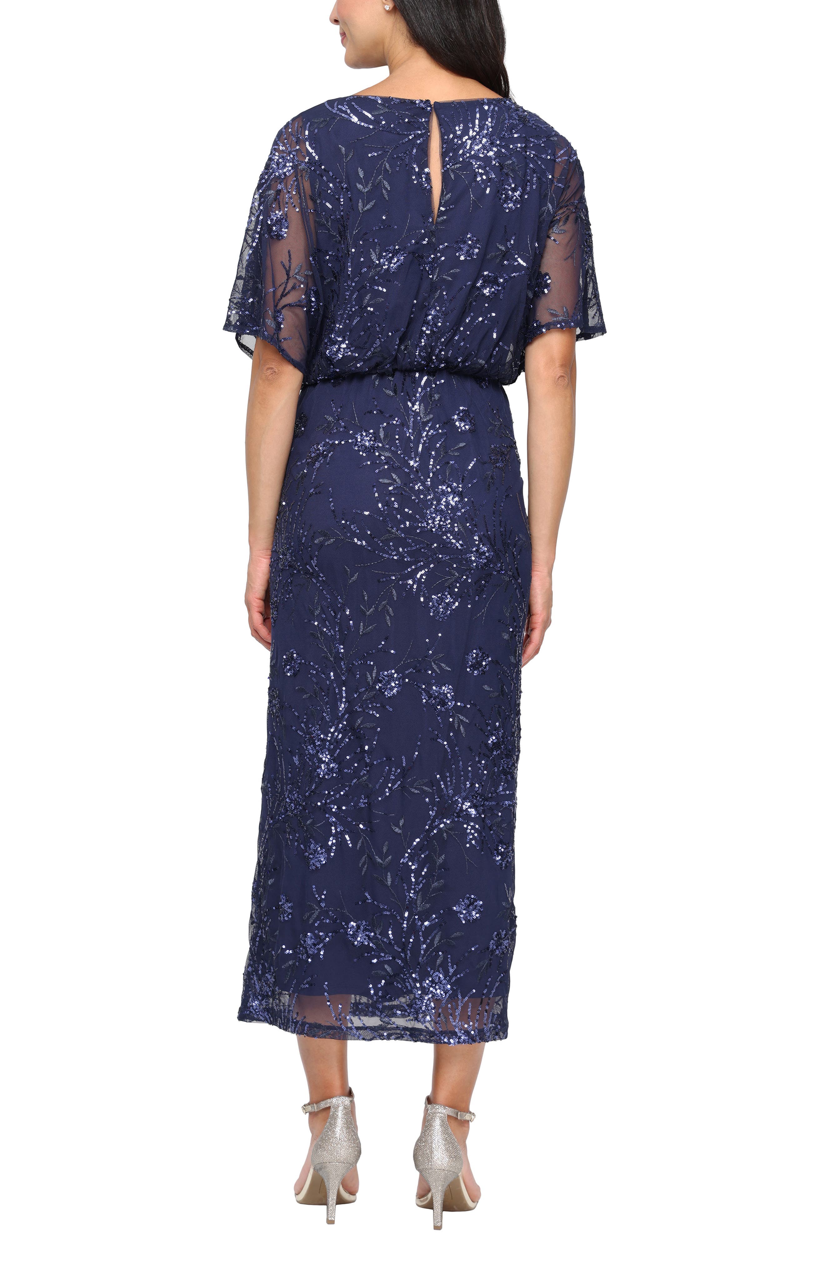Sequin Blouson Bodice Gown - image 4