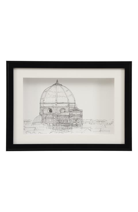 Chutney Framed Architectural Sketch Wall Art