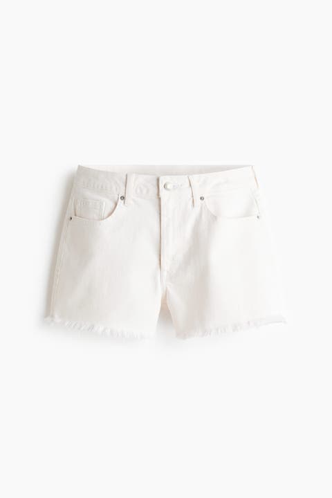 Frayed Denim Shorts