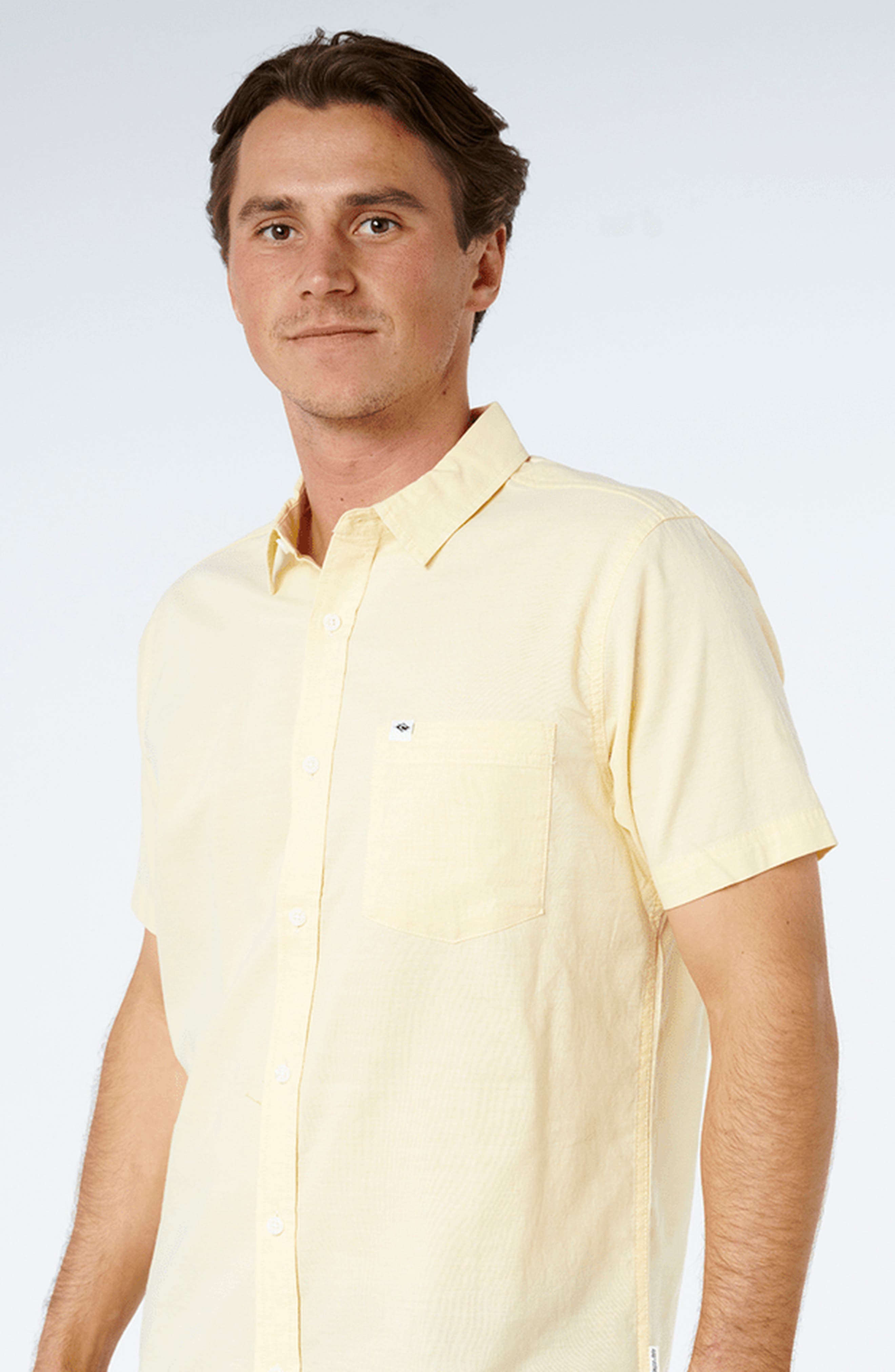 Rip Curl Classic Surf Ourtime Short Sleeve Cotton Button-Up Shirt (Men ...