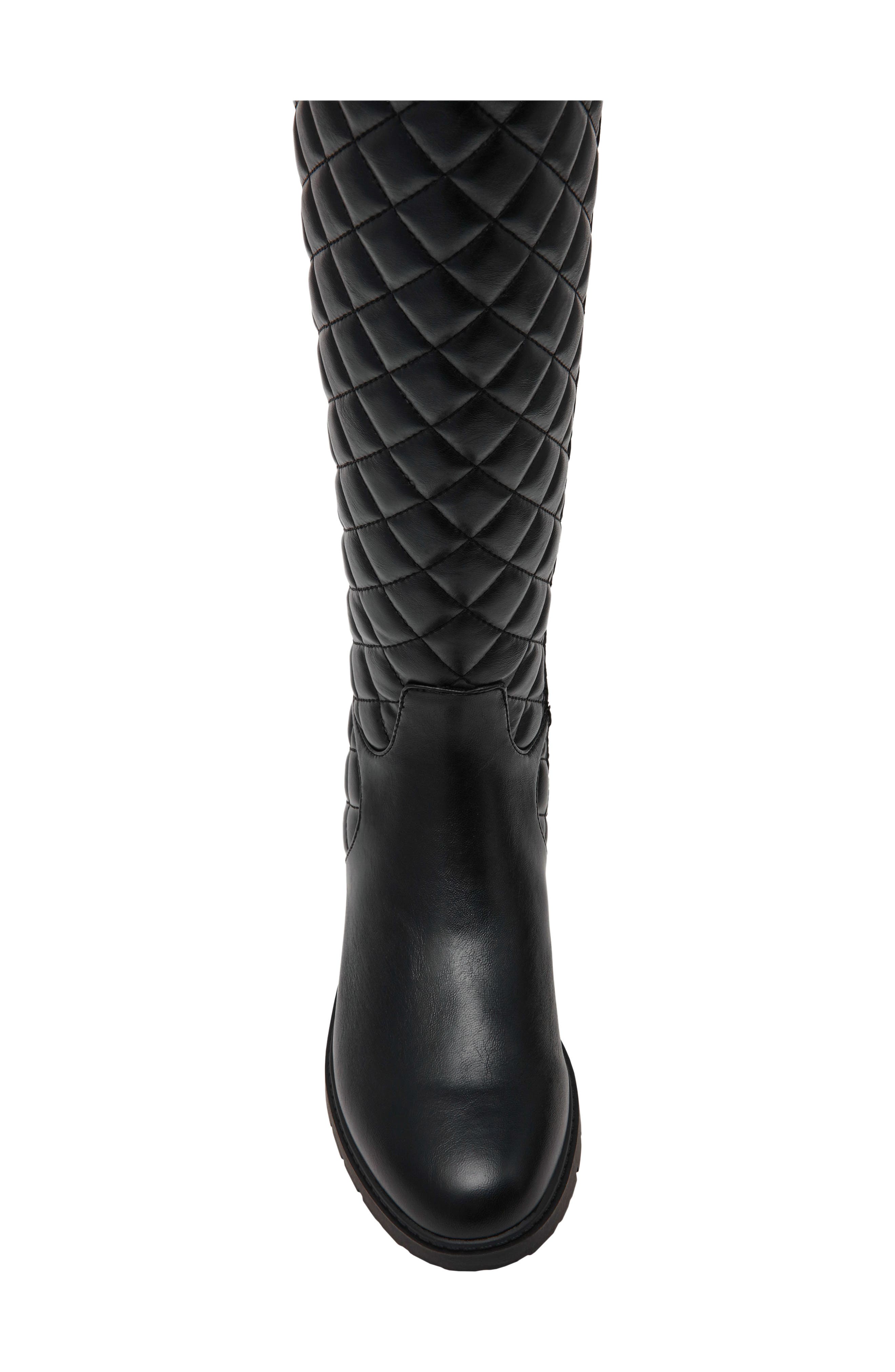 Fluri Faux Leather Tall Boot, Alternate, color, BLACK PU-SBPU