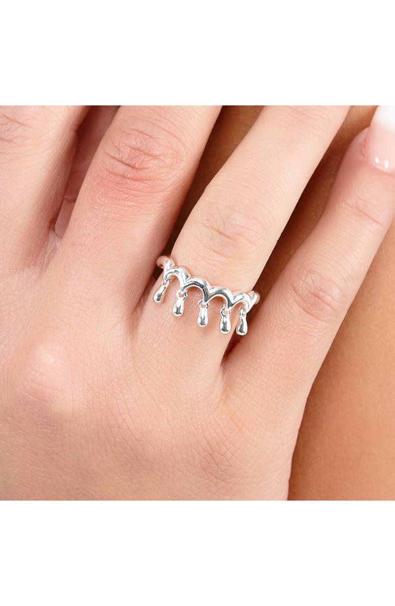 Lucy Quartermaine Waterfall Five Drip Ring, Alternate, color, Sterling Silver