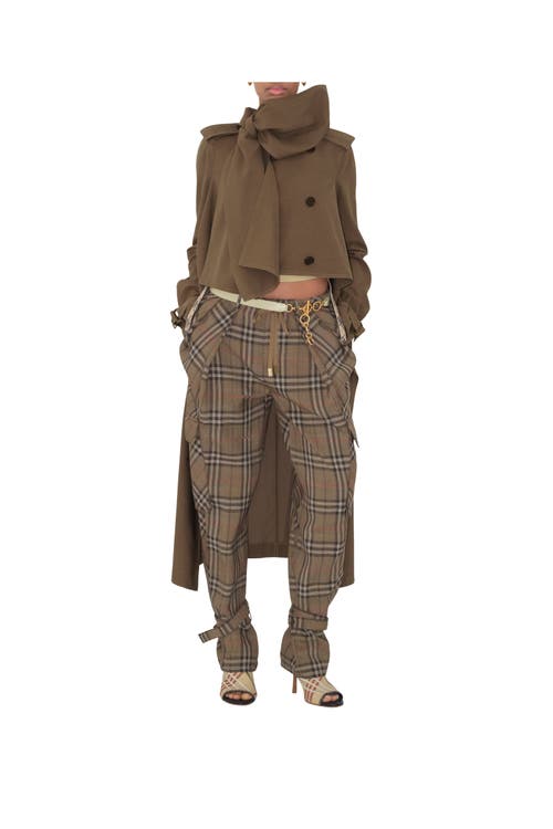 Burberry Leather Ring Belt In Hunter