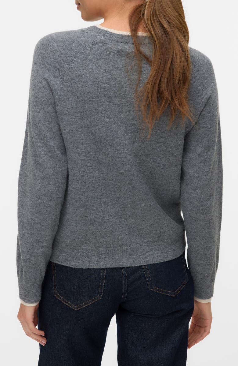VERO MODA Wonderful Faux Layered Sweater, Alternate, color, Medium Grey Melange