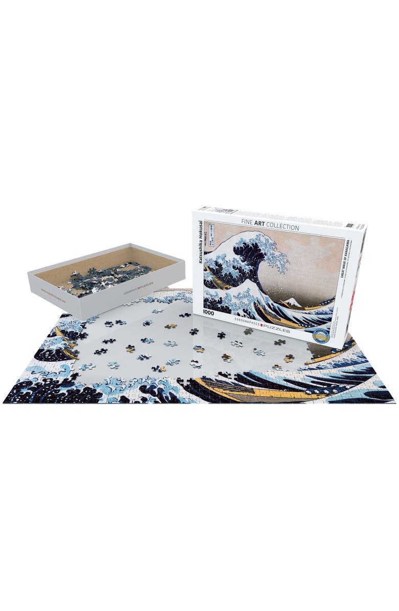Eurographics Great Wave Off Kanagawa By Hokusai 1000 Piece Puzzle, Alternate, color, 