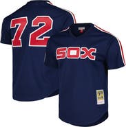 Mitchell & Ness Men's Mitchell & Ness Carlton Fisk Navy Chicago White Sox Cooperstown Collection Mesh Batting Practice Jersey