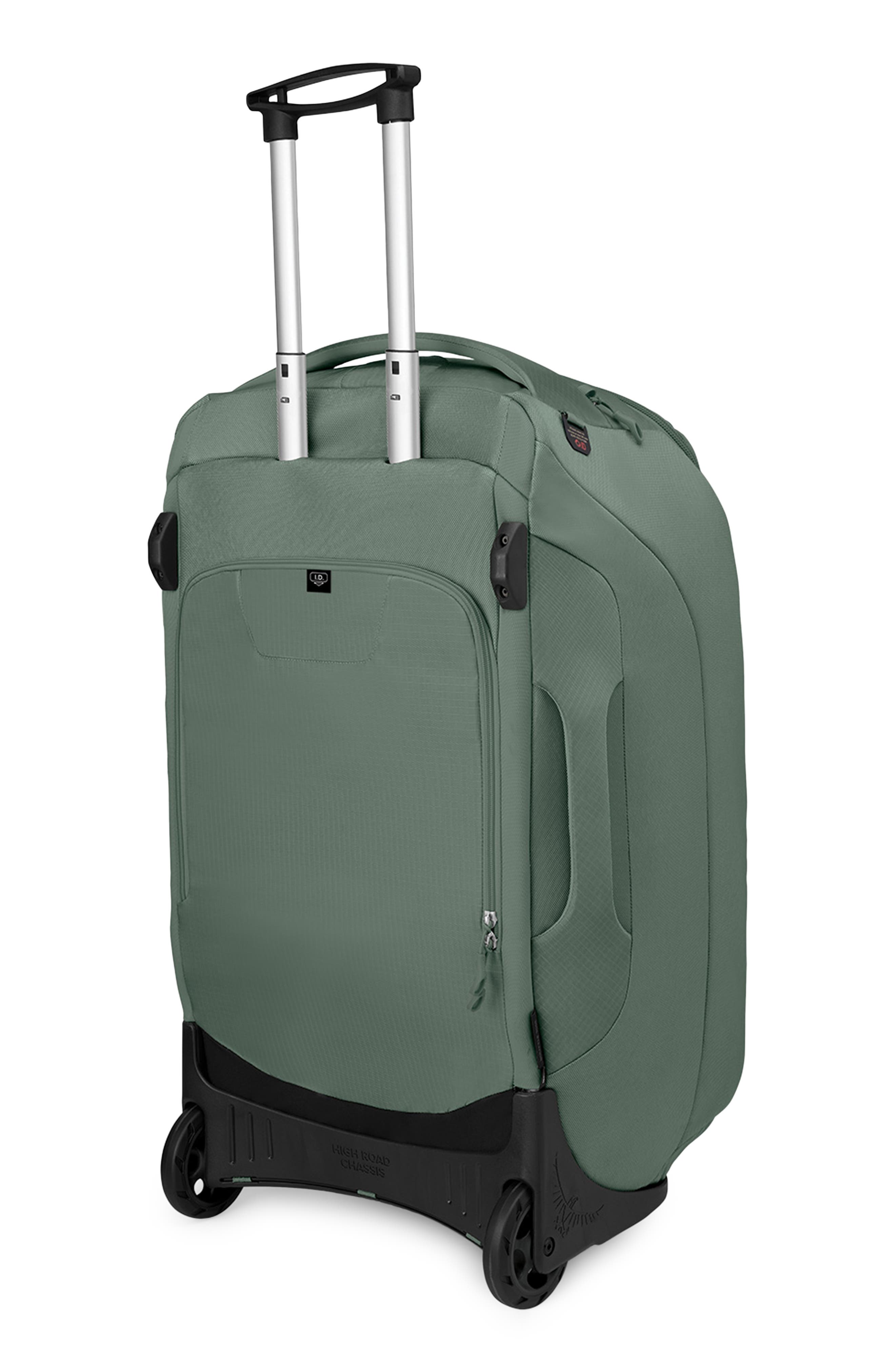 Sojourn 30-Inch Shuttle Wheeled Recycled Nylon Duffle Bag, Alternate, color, KOSERET GREEN