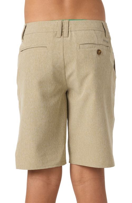 O'neill Kids' Reserve Heathered Swim Trunks In Heather Khaki