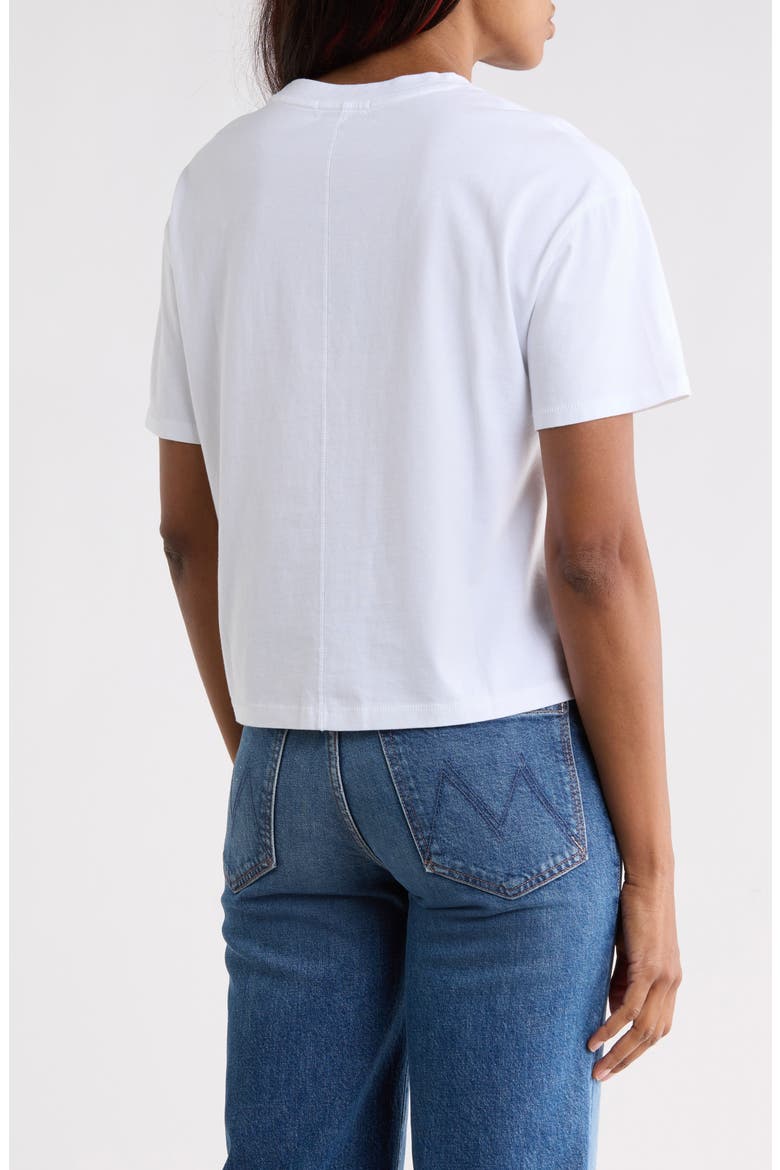 Logo Cotton Boyfriend Tee, Alternate, color, WHITE