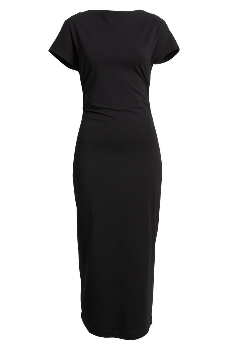 & Other Stories Ruched Cotton Dress, Alternate, color,