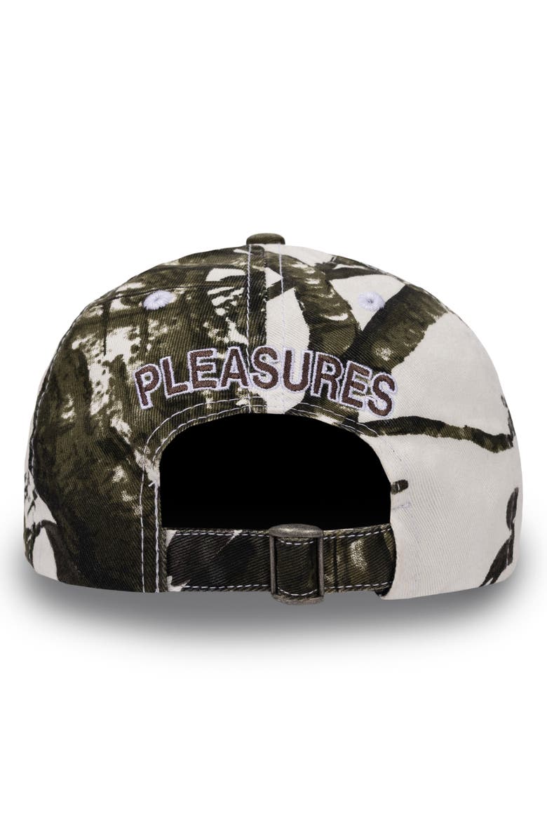 PLEASURES Brown Album Layered Adjustable Baseball Cap, Alternate, color, Snow