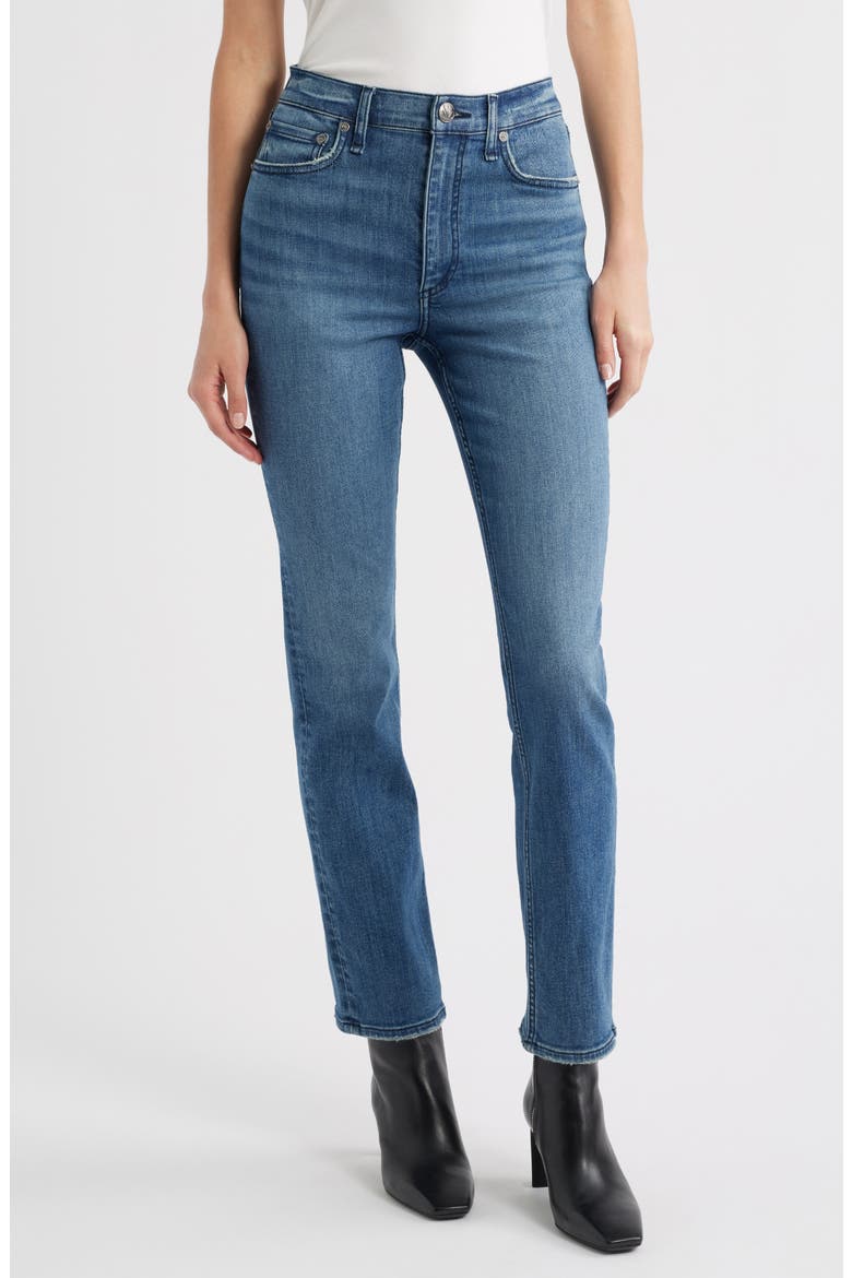 Flexi Wren High Waist Slim Jeans, Main, color, WILLOW