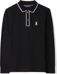 Psycho Bunny Kids' Kent Cotton Pique Polo