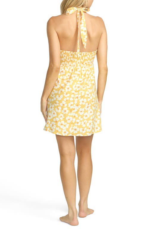Shop Billabong Sunny Sometimes Halter Minidress