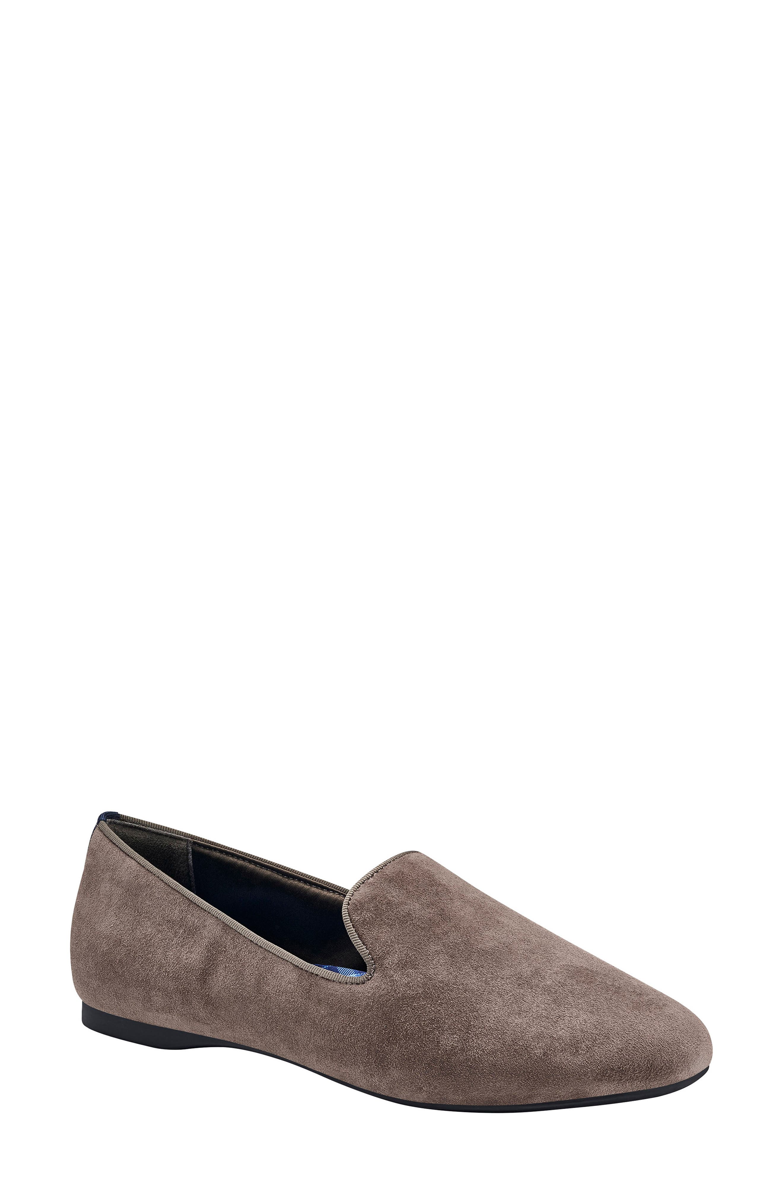 Starling Suede Flat, Main, color, GRAPHITE SUEDE