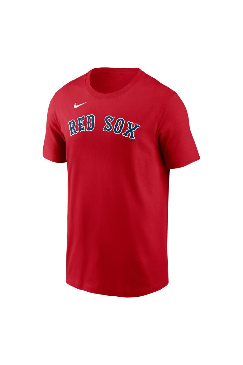 Men's Nike Garrett Crochet Red Boston Red Sox Fuse Name & Number T-Shirt, Alternate, color, Red