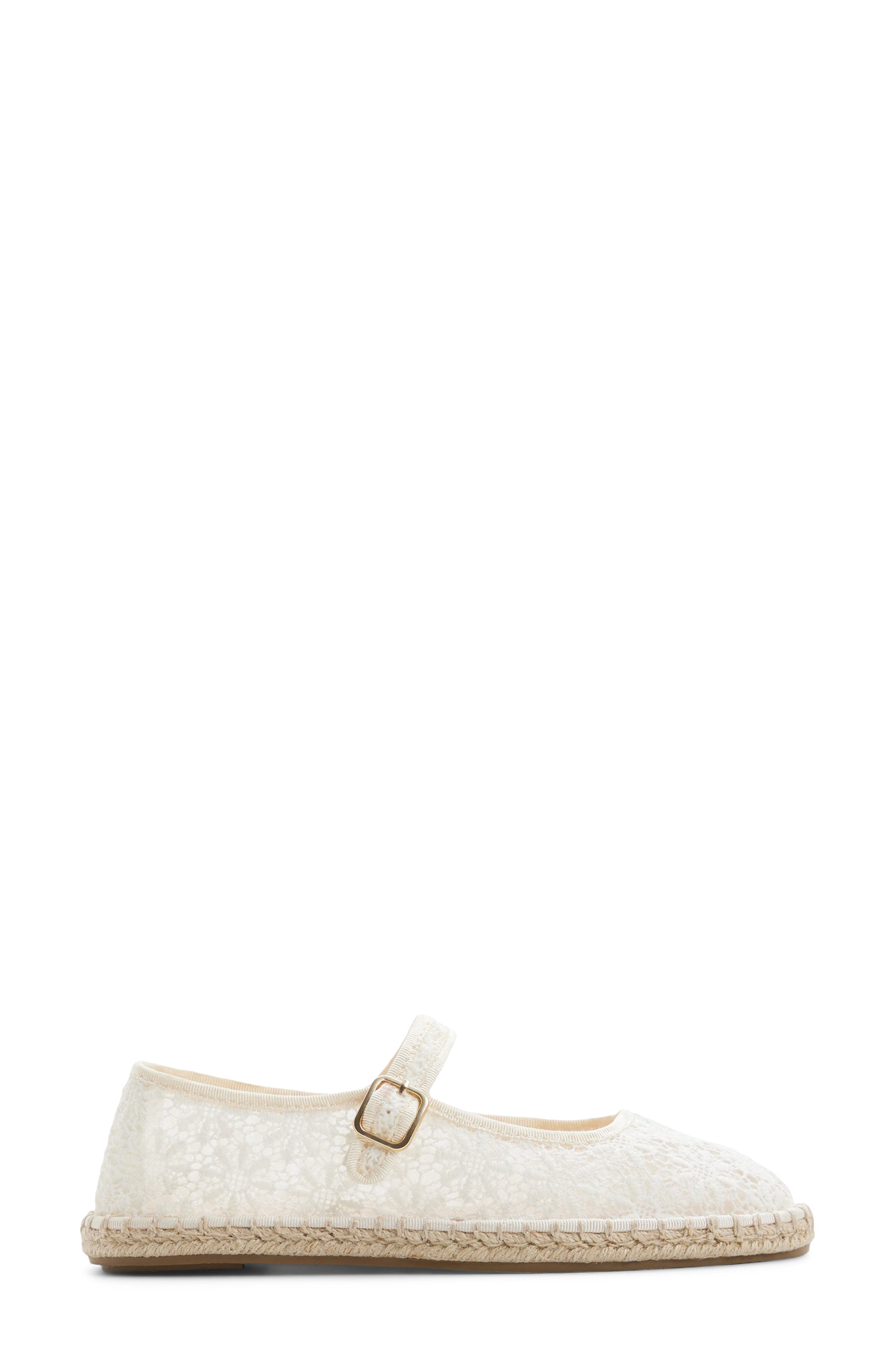 ALDO Alissie Mesh Ballet Flat, Alternate, color, White/ Bone
