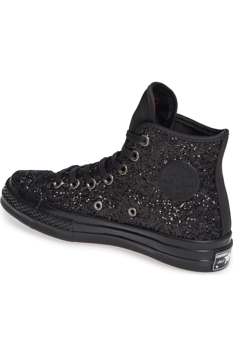 Converse Chuck Taylor<sup>®</sup> All Star<sup>®</sup> Glitter High Top Sneaker, Alternate, color,