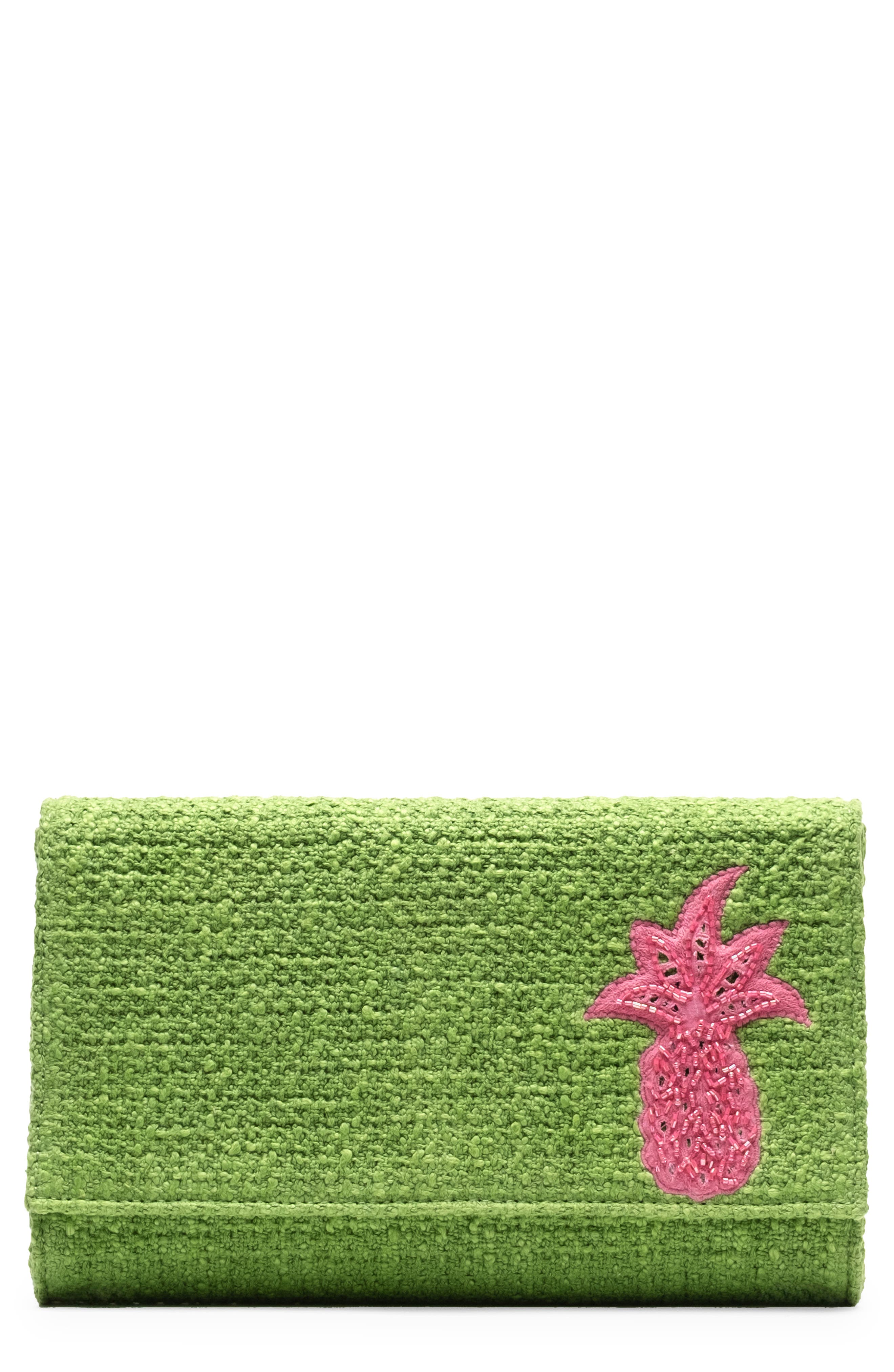 Frances Valentine Pineapple Clutch, Main, color, 