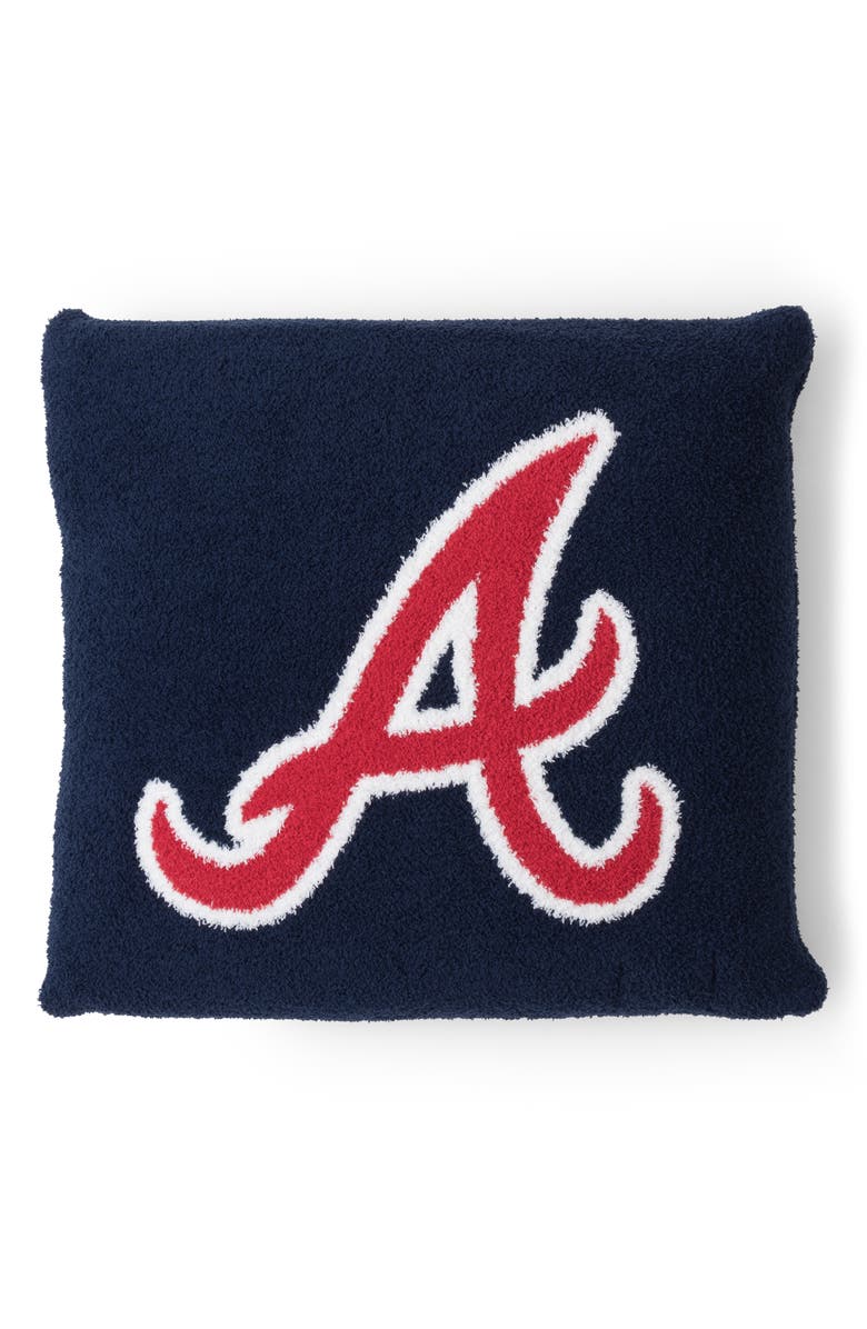 Barefoot Dreams<sup>®</sup> CozyChic<sup>®</sup> Atlanta Braves Accent Pillow, Main, color, Braves Multi