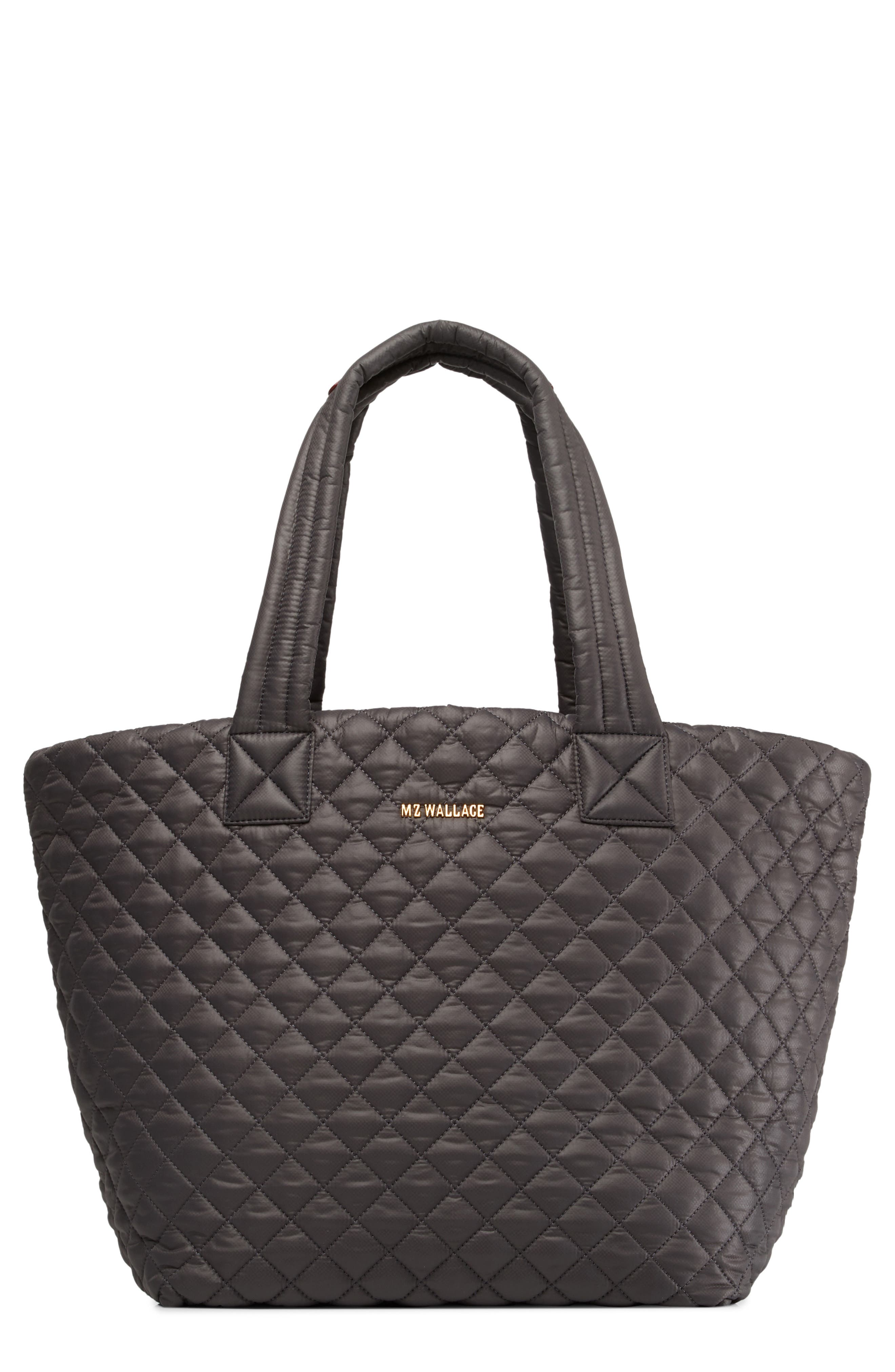 Medium Metro Quilted Nylon Tote, Main, color, MAGNET/ MAGNET
