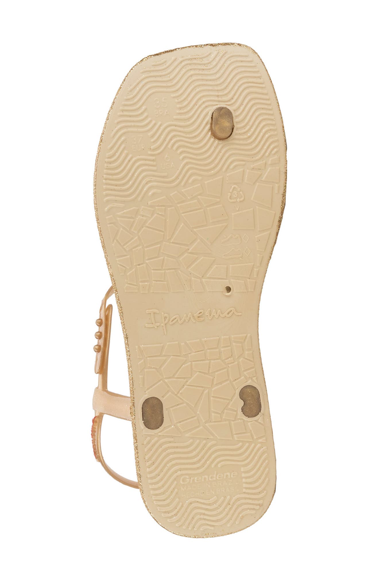 Glitter Sandal, Alternate, color, BEIGE/ GOLD